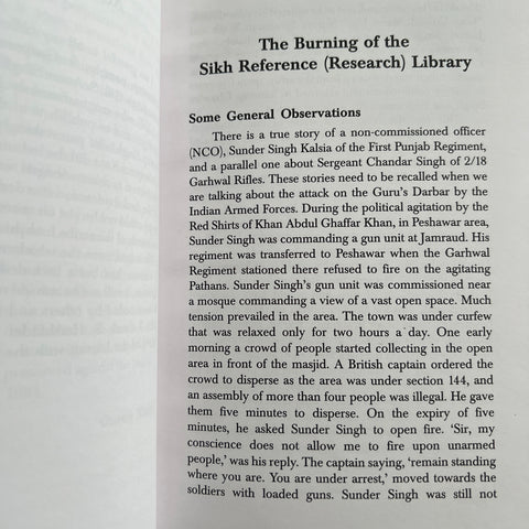 Singeing a Civilization Cinders of the Sikh Reference Library A Report