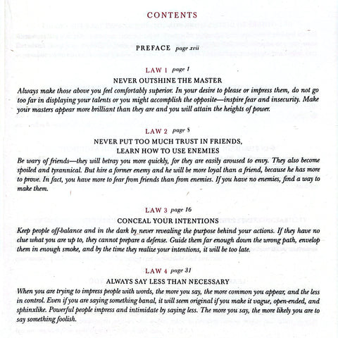 The 48 Laws Of Power English