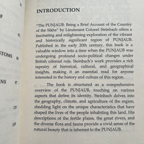 The PUNJAUB Begin brief account of the Country Of Sikhs