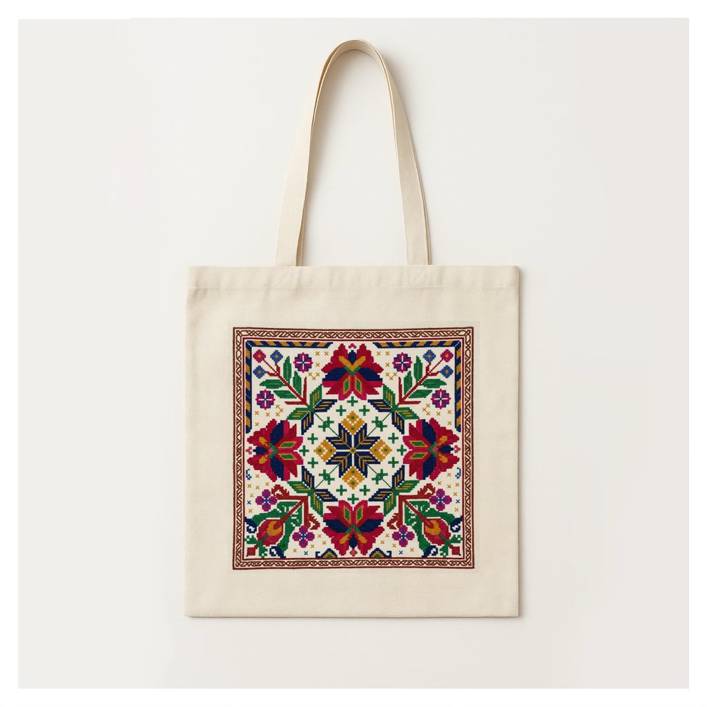 Bagh Blossom Print- Tote Bag