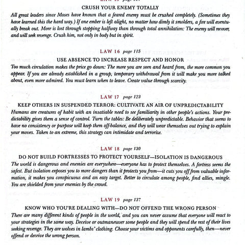 The 48 Laws Of Power English