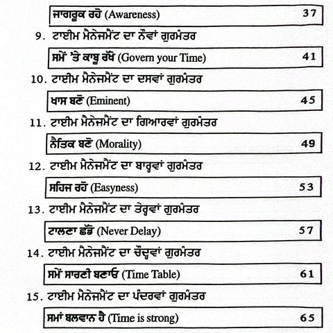 Time Management | ਟਾਈਮ ਮੈਨੇਜਮੈੰਟ