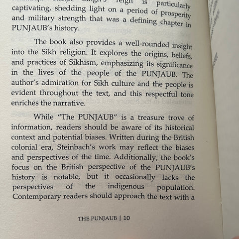 The PUNJAUB Begin brief account of the Country Of Sikhs