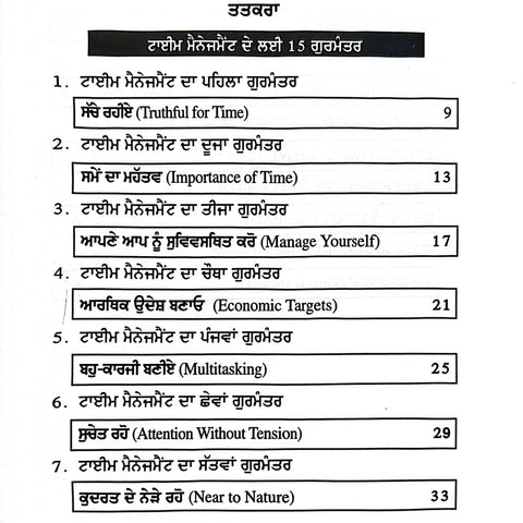 Time Management | ਟਾਈਮ ਮੈਨੇਜਮੈੰਟ
