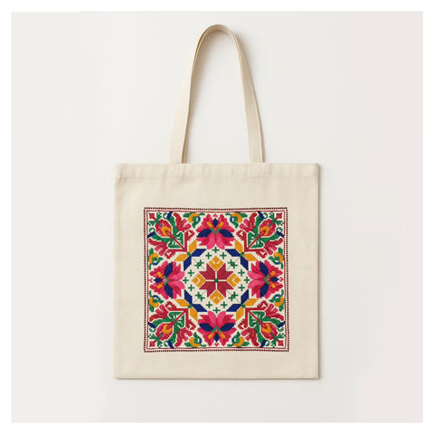 Bagh Blossom Print- Tote Bag