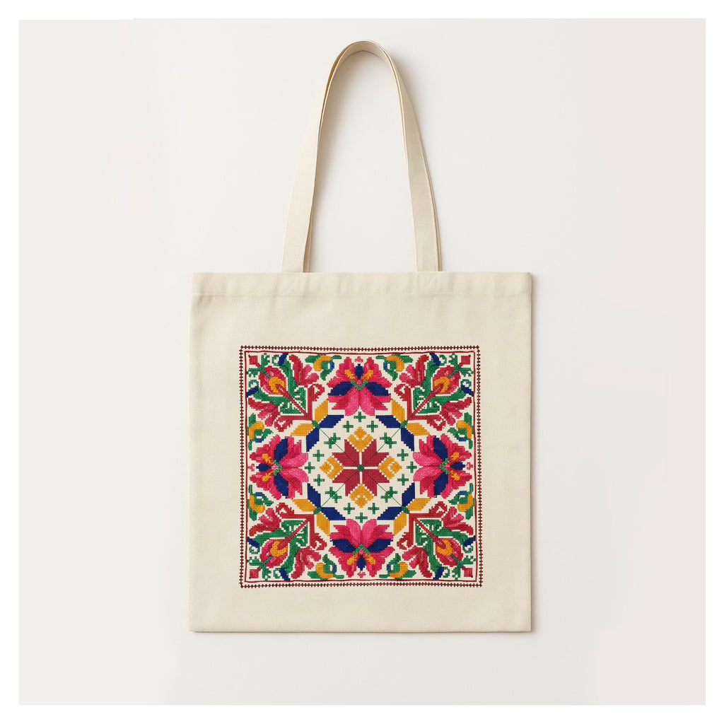 Bagh Blossom Print- Tote Bag