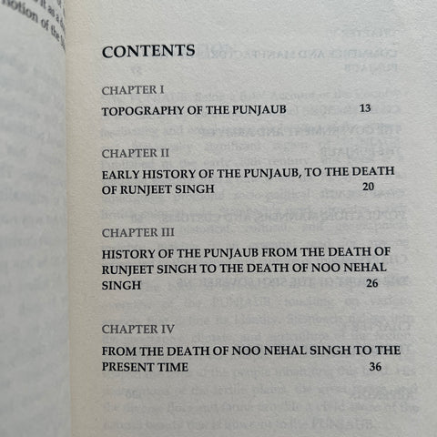 The PUNJAUB Begin brief account of the Country Of Sikhs